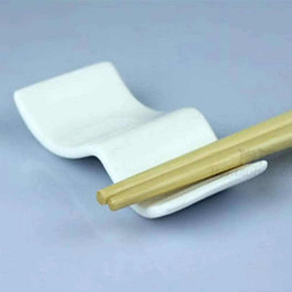 Ceramic Chopsticks Rest Rack Set of 6pcs,Chinese Style Dinner Spoon Stand Knife Fork Holder Porcelain Chopsticks Stand - Cooky Kitchenware