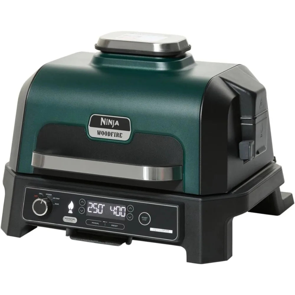 Woodfire ProXL Outdoor Grill and Smoker 4-in-1 Master BBQ Grill with Thermometer Portable Electric Air Fryer Bake - Cooky Kitchenware