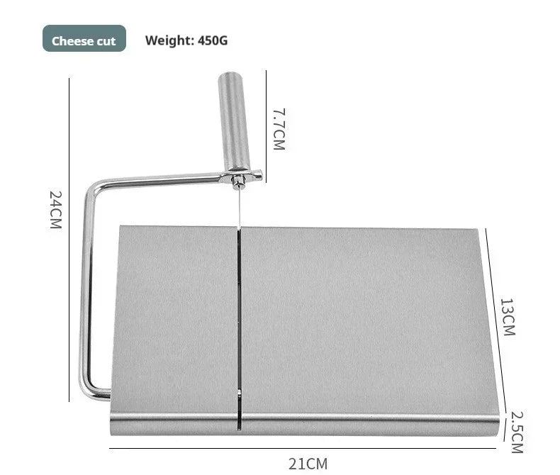 Cheese and Butter Slicers with Wire Cheese Adjustable Cheese Cutter Board 5pcs Replacement Stainless Steel Cutting Wire - Cooky Kitchenware