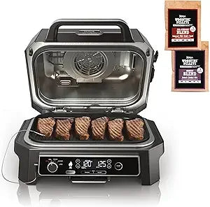 Woodfire ProXL Outdoor Grill and Smoker 4-in-1 Master BBQ Grill with Thermometer Portable Electric Air Fryer Bake - Cooky Kitchenware