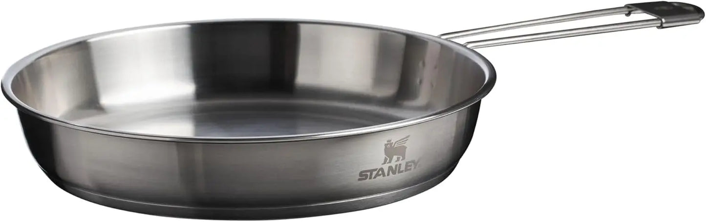 Wildfare Core 26 Piece Stainless Steel Cookset With 4 Quart Pot and Lid Fold and Lock Handle Camping Essentials - Cooky Kitchenware