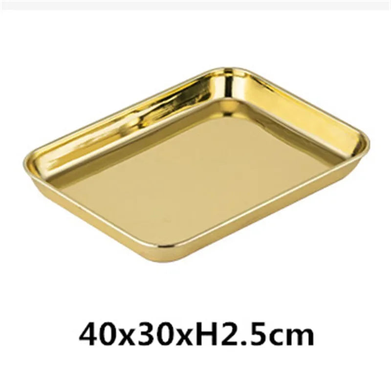 Gold plate rose golden 304 stainless steel oven Baking Tray bbq tray with Cool Rack Set Baking Pan sheet Non Toxic Dishwasher - Cooky Kitchenware