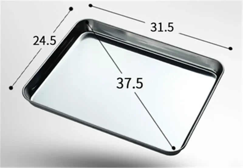 Gold plate rose golden 304 stainless steel oven Baking Tray bbq tray with Cool Rack Set Baking Pan sheet Non Toxic Dishwasher - Cooky Kitchenware