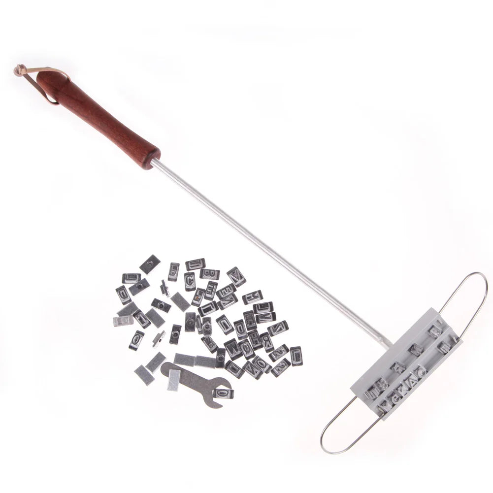 DIY BBQ Steak Meat Branding Iron Stick Set Grilling Signature Names Marking Stamp Tool Kitchen Accessories for Family Picnic - Cooky Kitchenware