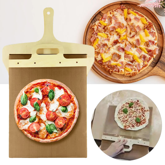 New Large size Sliding Pizza Non-stick Peel Kitchen Baking Tool Pizza Transfer Shovel Multi-functional Pizza Spatula Paddle - Cooky Kitchenware