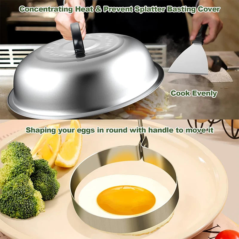 Barbecue Tool Set, Outdoor BBQ Stainless Steel Grill Shovel and Tools Set - Cooky Kitchenware