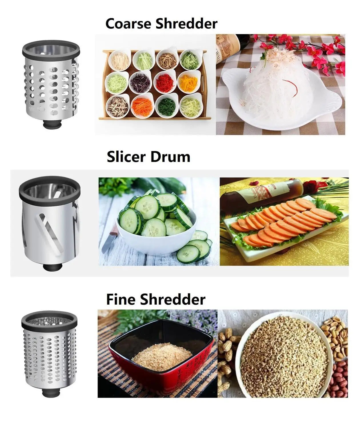2024 New Slicer Shredder Attachment for KitchenAid Stand Mixers Vegetable Chopper Accessory Salad Maker Kitchen Meat Grinder - Cooky Kitchenware