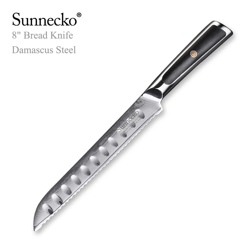 Sunnecko VG10 Damascus 73 Layer Chef Knife Set Japanese