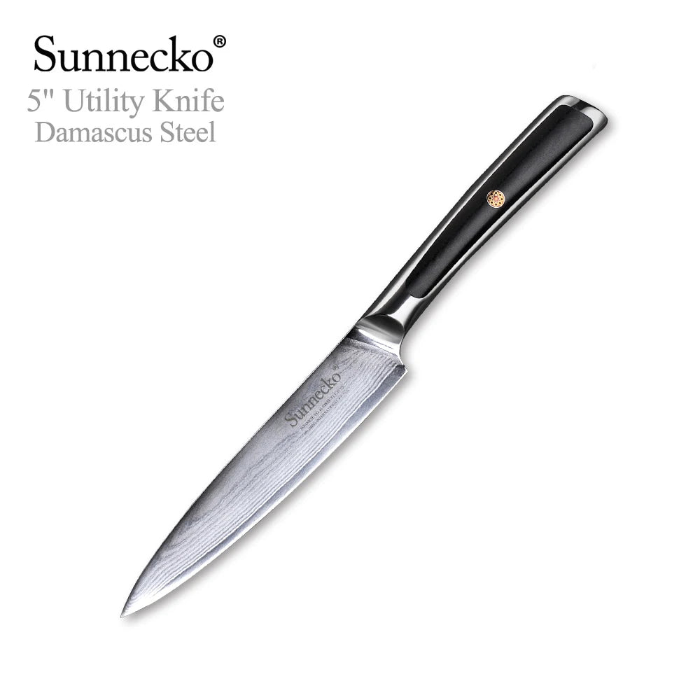 Sunnecko VG10 Damascus 73 Layer Chef Knife Set Japanese