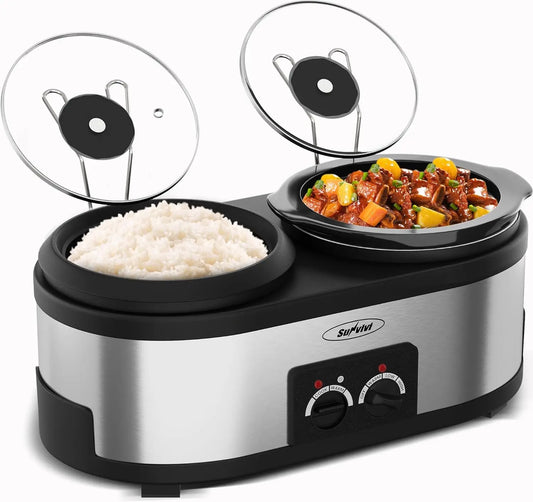 Cuisinart Ceramic Coated Non-Stick Aluminum Slow Rice Cooker Multi-Function Kitchen Cooking Pot - Cooky Kitchenware