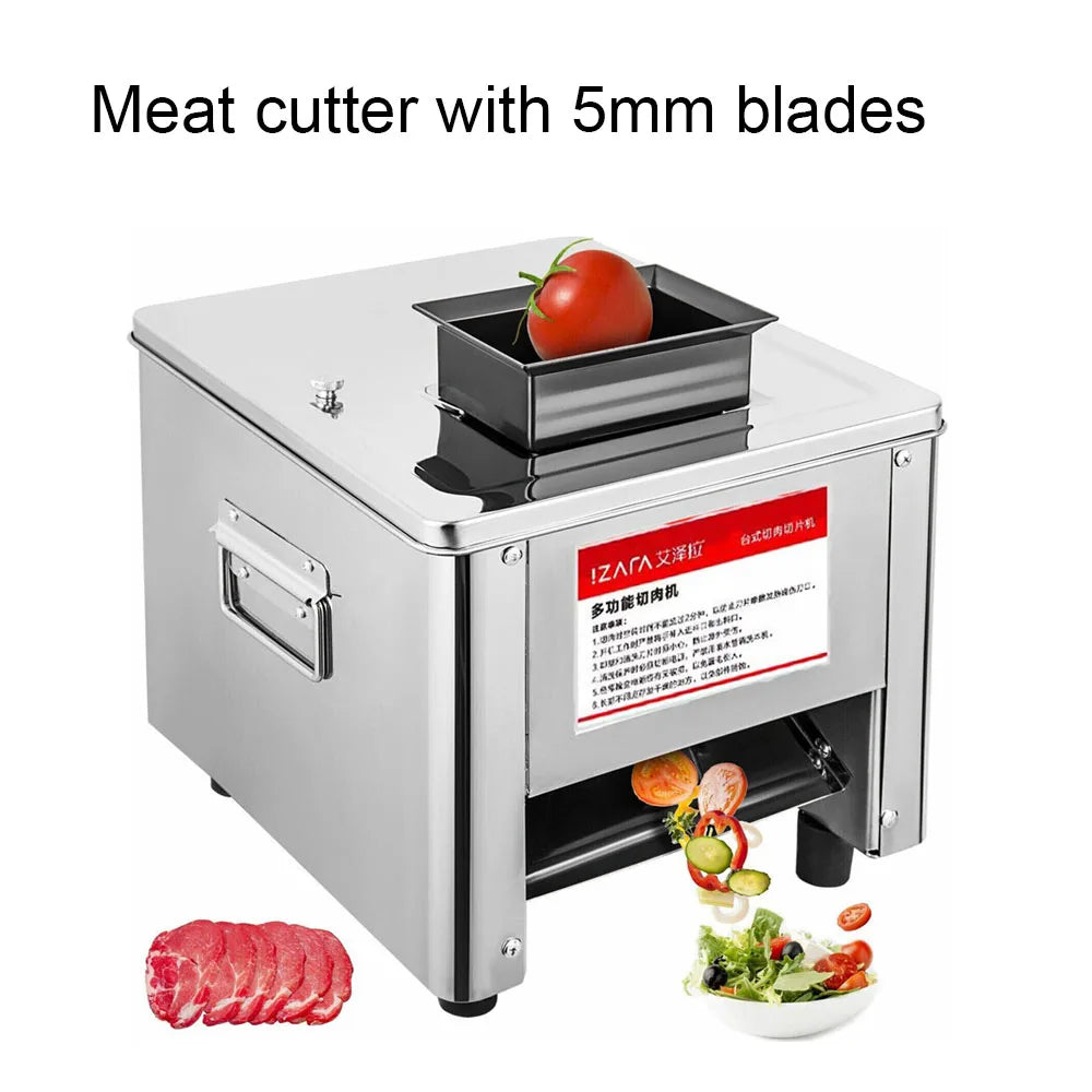 Commercial 850W Stainless Steel Meat Slicer And Grinder