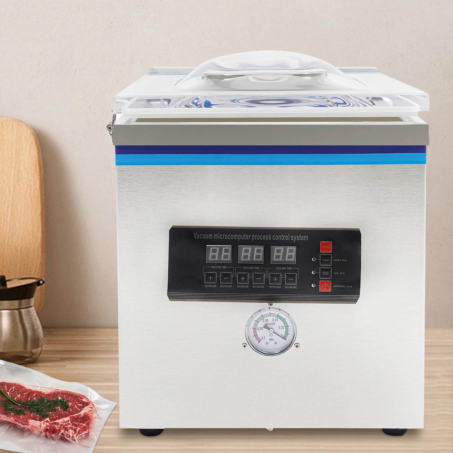 Commercial Vacuum Sealer Stainless Steel 11.8 Inch Bag