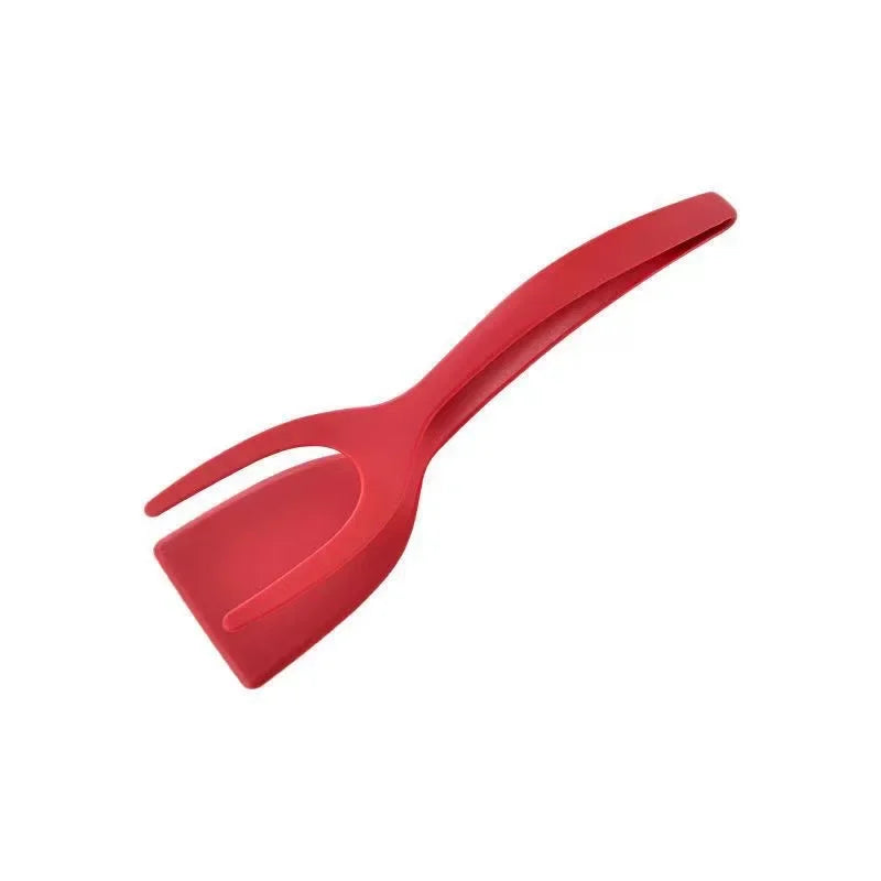 2-in-1 Silicone Tongs & Spatula for Steak, Pancake, Egg, Kitchen Cooking Tools - Cooky Kitchenware