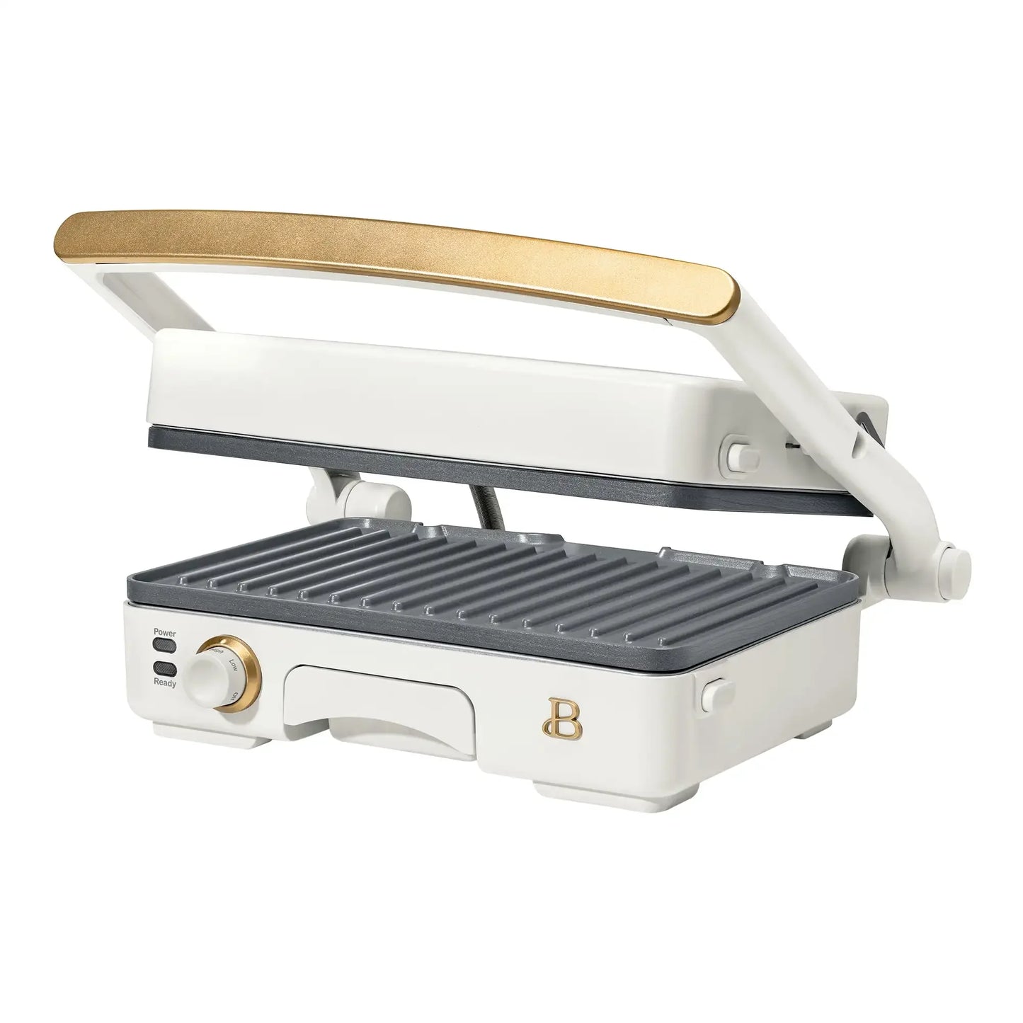 2-in-1 Panini Press & Grill, White