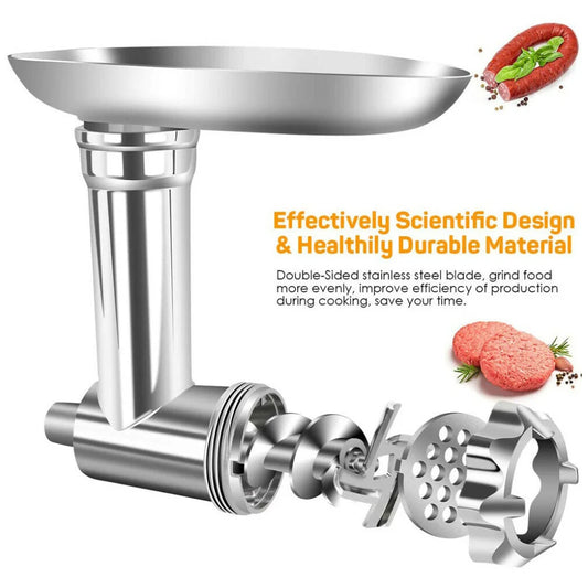 2025 new Stand Mixer Attachment Food Grinder Set Kitchen Grinding Tools for Kenwood Chef / Chef XL, KVC, KVL, kMix,also fit SMEG - Cooky Kitchenware
