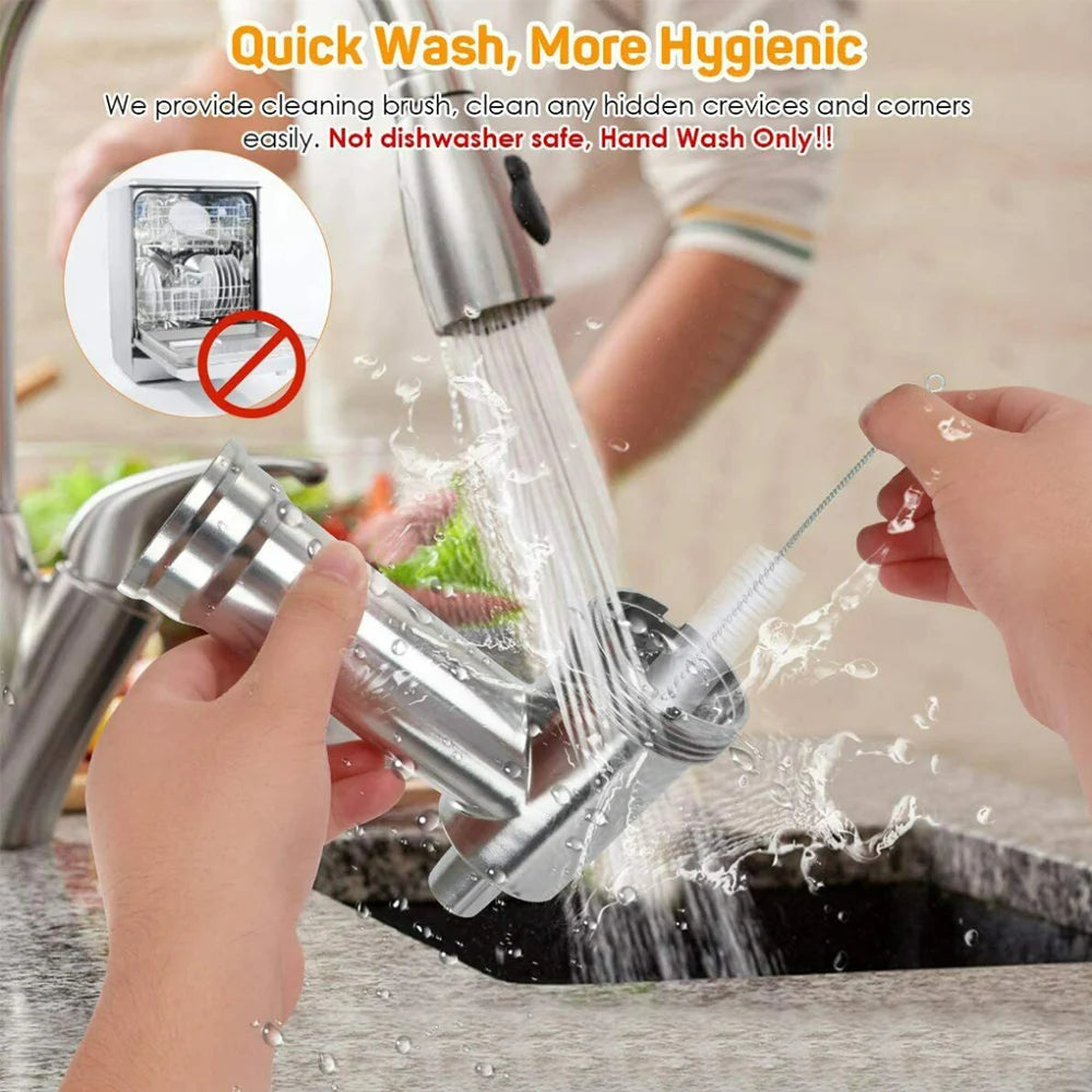 2025 new Stand Mixer Attachment Food Grinder Set Kitchen Grinding Tools for Kenwood Chef / Chef XL, KVC, KVL, kMix,also fit SMEG - Cooky Kitchenware