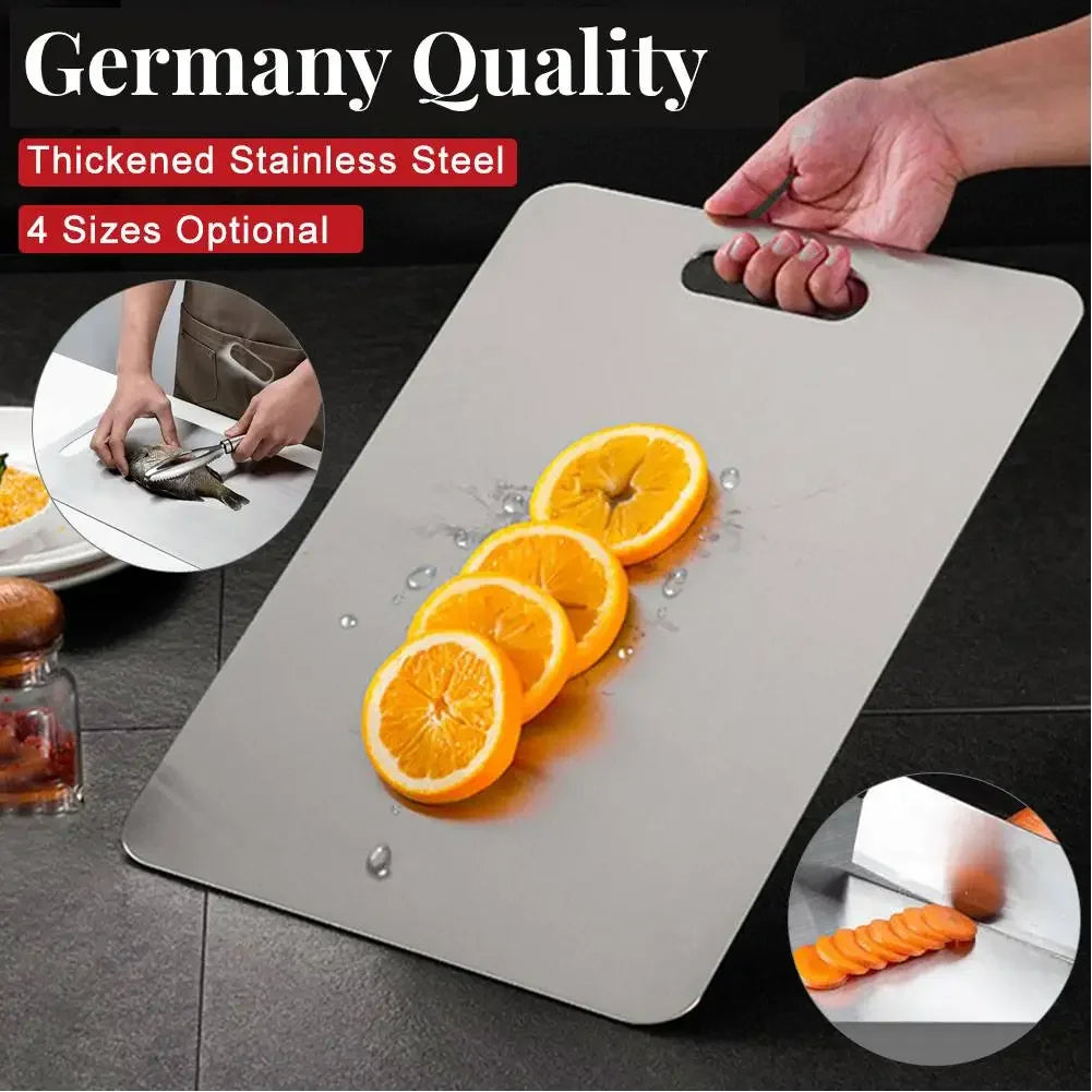 Thickened Stainless Steel Cutting Board Antibacterial and Mildew-proof Household Cutting Board Kitchen Kneading Dough Board - Cooky Kitchenware