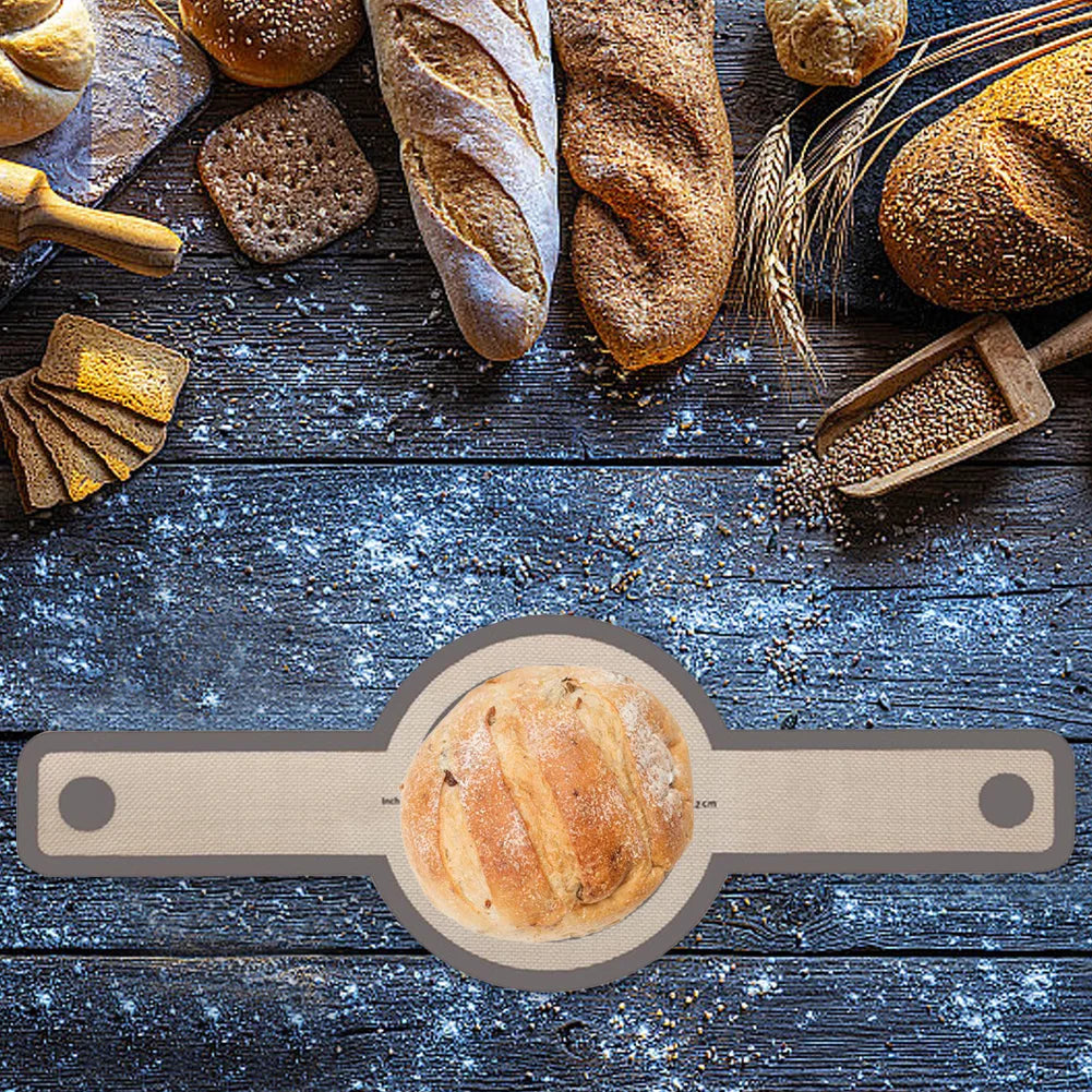2Pcs Non-Stick Bread Baking Mat Silicone Bread Sling for Dutch Oven Easy To Clean Baking Mat for Dutch Oven Kitchen Cooking Tool - Cooky Kitchenware