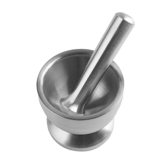 Stainless Steel MORTAR and PESTLE Kitchen Spice Mill Grinder - Cooky Kitchenware