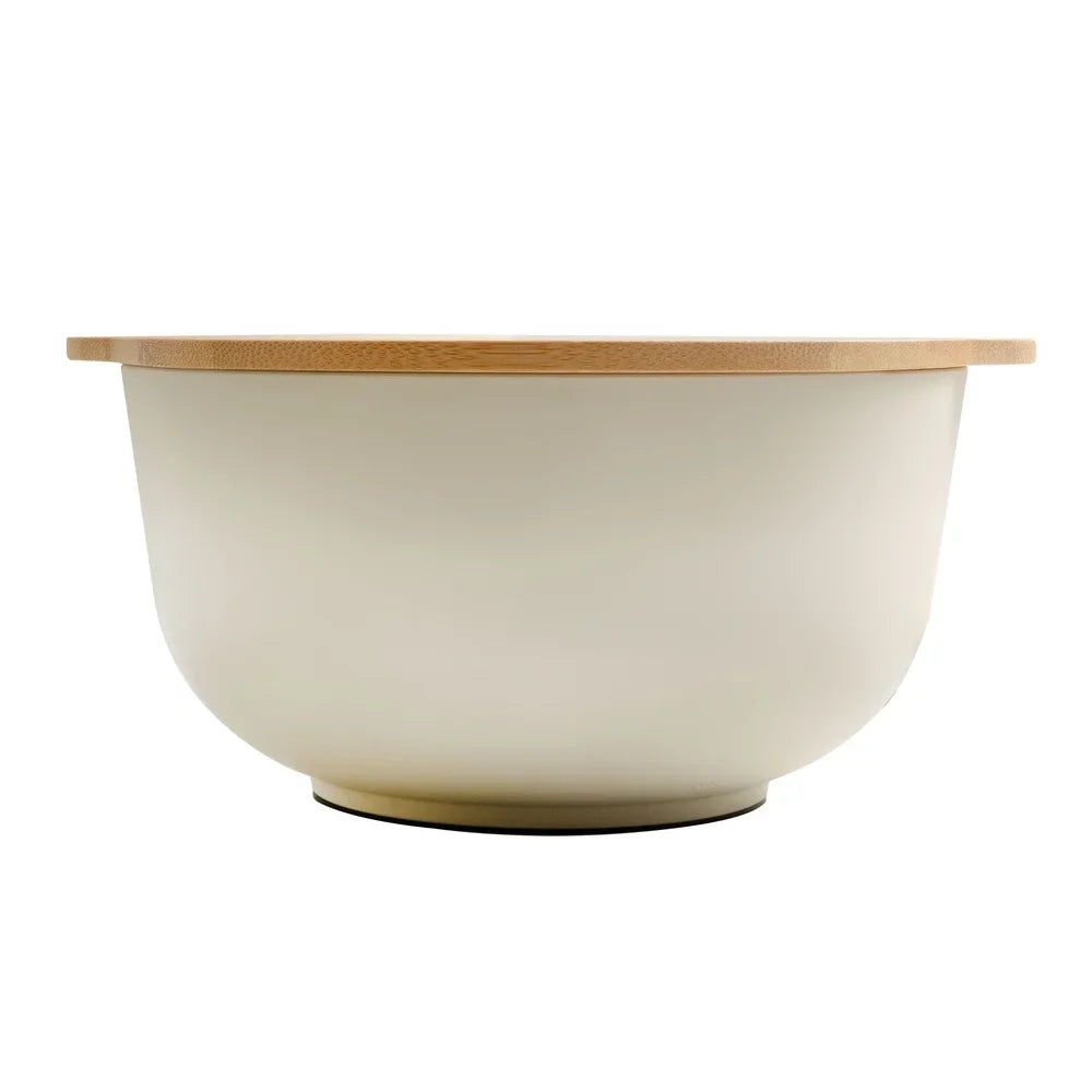 4-Piece Mixing Bowl Set with Lids 11.22"/ L 50% Recycled PP Papyrus Beige