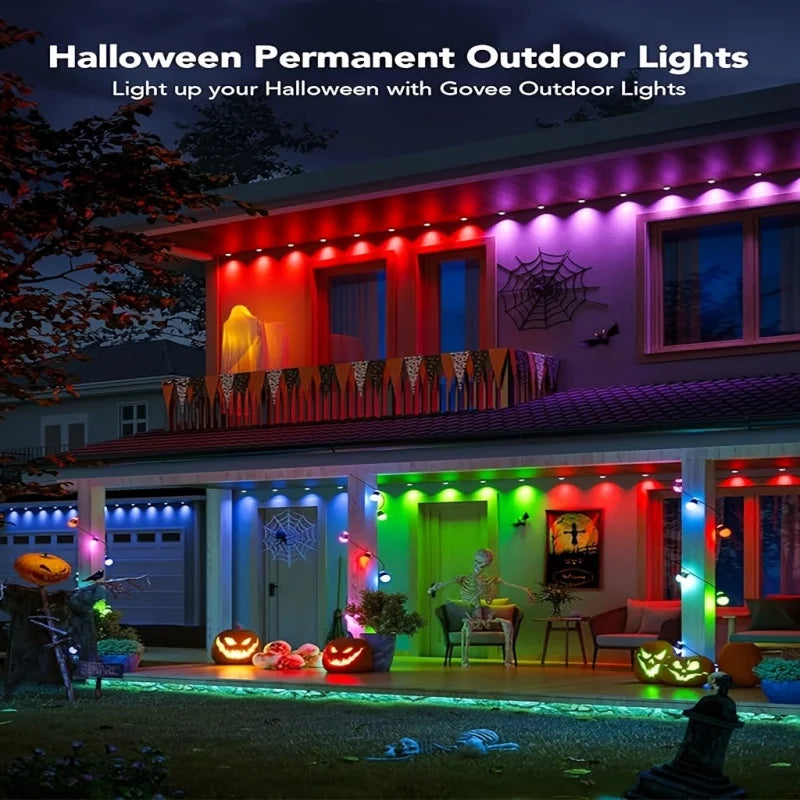 300FT 180LED Permanent Eaves LED Lights Outdoor Waterproof RGB String Lights DIY Scene Christmas Birthday Holiday Party Lighting - Cooky Kitchenware