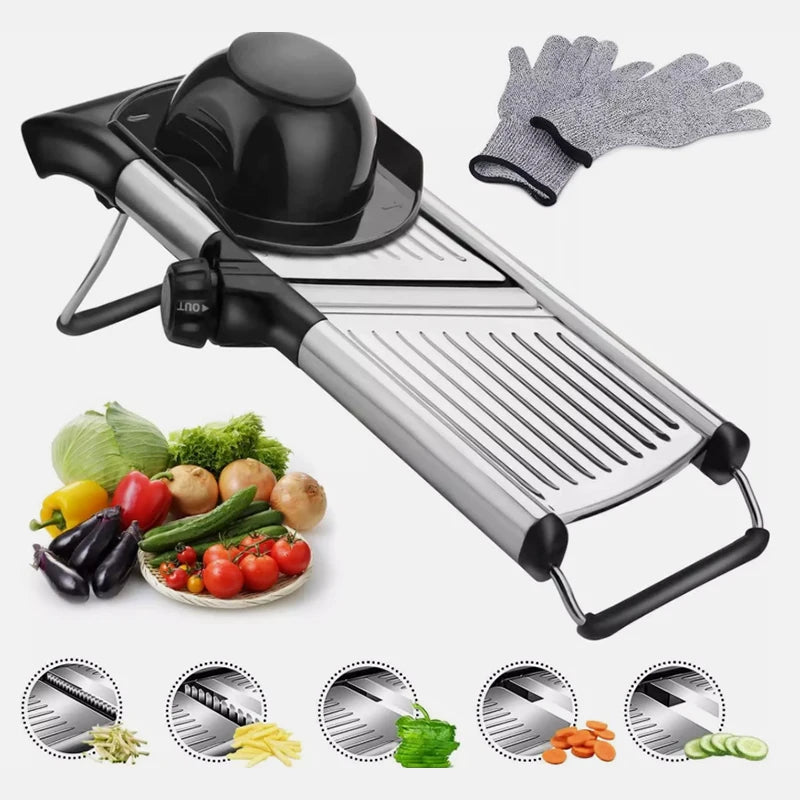 OMESER W1027 Adjustable Slicer Stainless Steel Veggies