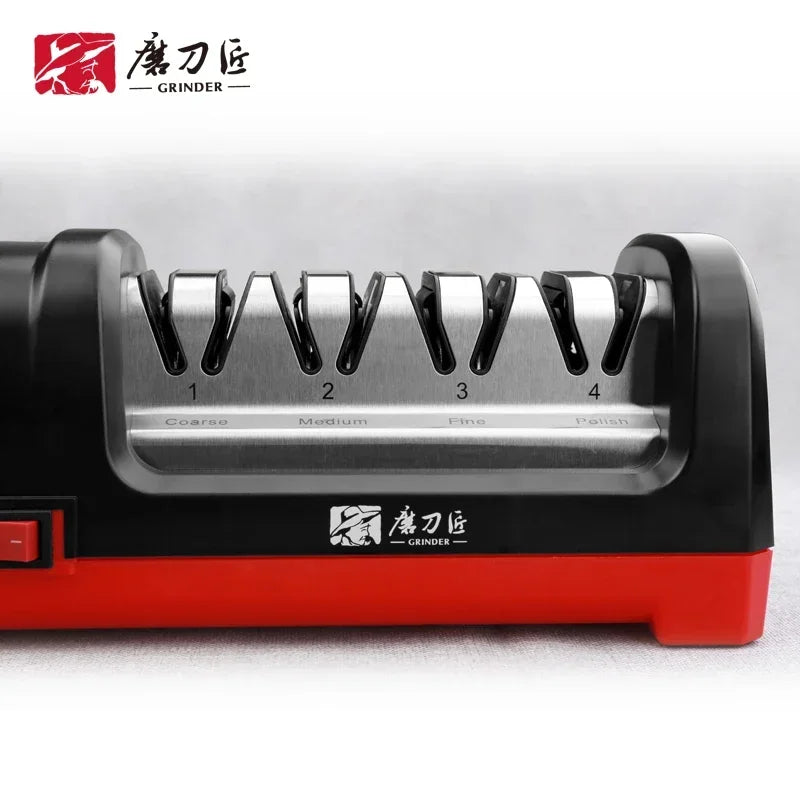GRINDER 4 Stage Diamond Electric Knife Sharpener With 2800rpm Rotational Speed And 18W Rated Power CE Certif TG2102