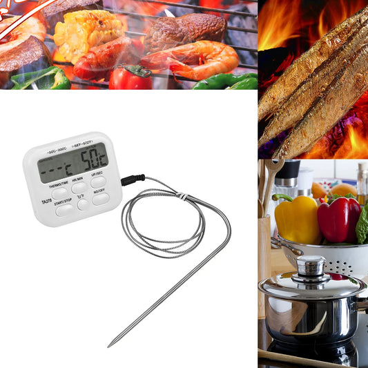 Digital Kitchen Meat Cooking Food Probe Oven Electronic BBQ Thermometer - Cooky Kitchenware