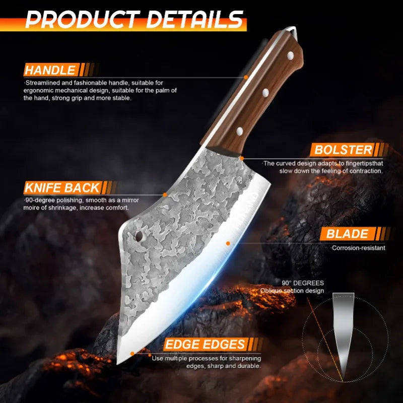 MDHAND 14PCS Japanese Chef Knife Set High Carbon Steel Sharp Blade for Meat Slicing Peeling Chopping Cooking Kitchen Knives Set