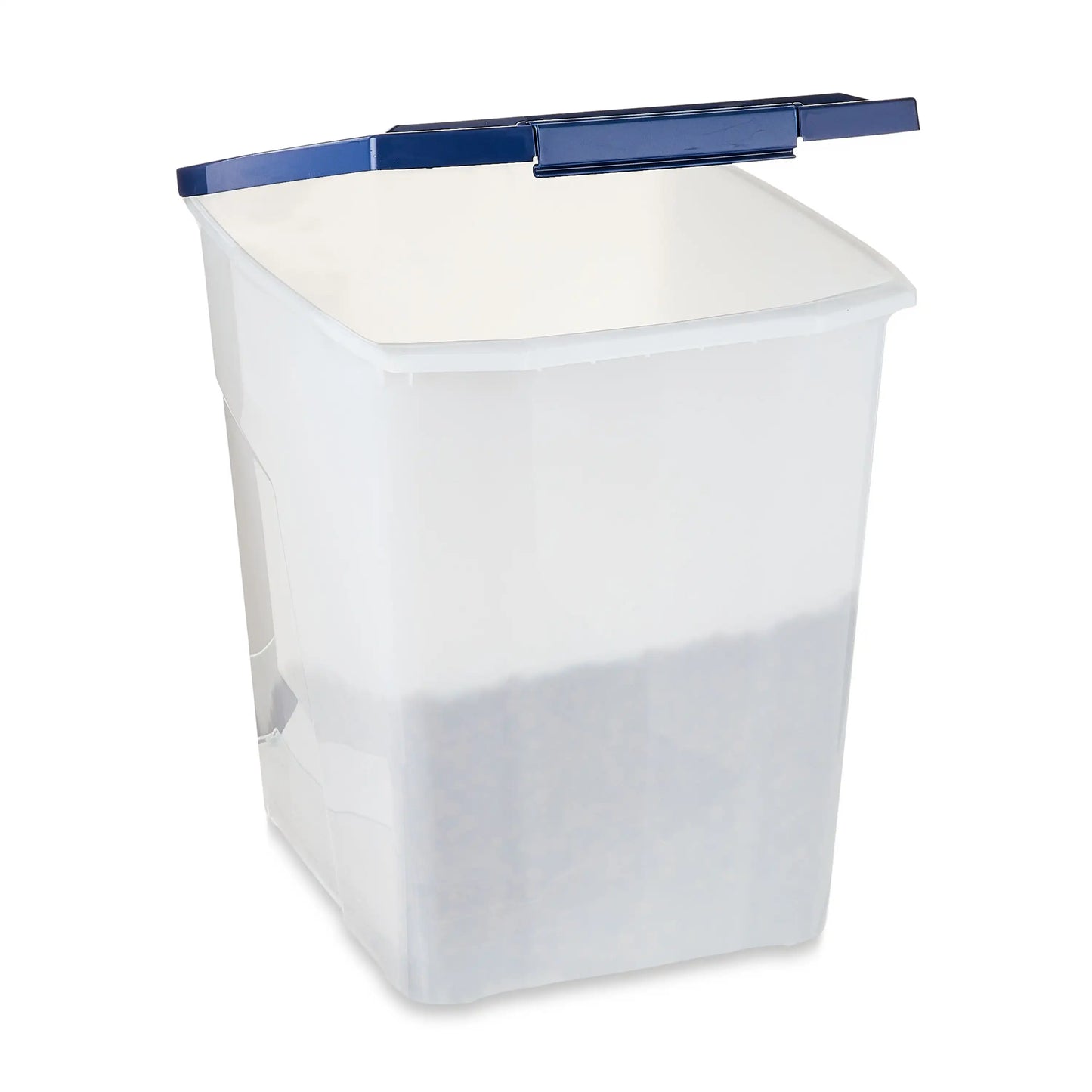Plastic Pet Food Storage Container with Locking Lid 25 lb Capacity - Cooky Kitchenware