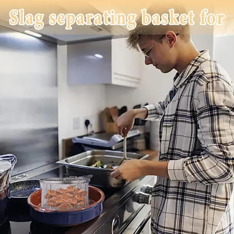 Seasoning Brine Basket Multipurpose Seasoning Mesh Basket Stainless Steel Brine Basket Strainer Basket Seasoning Strainer Brine