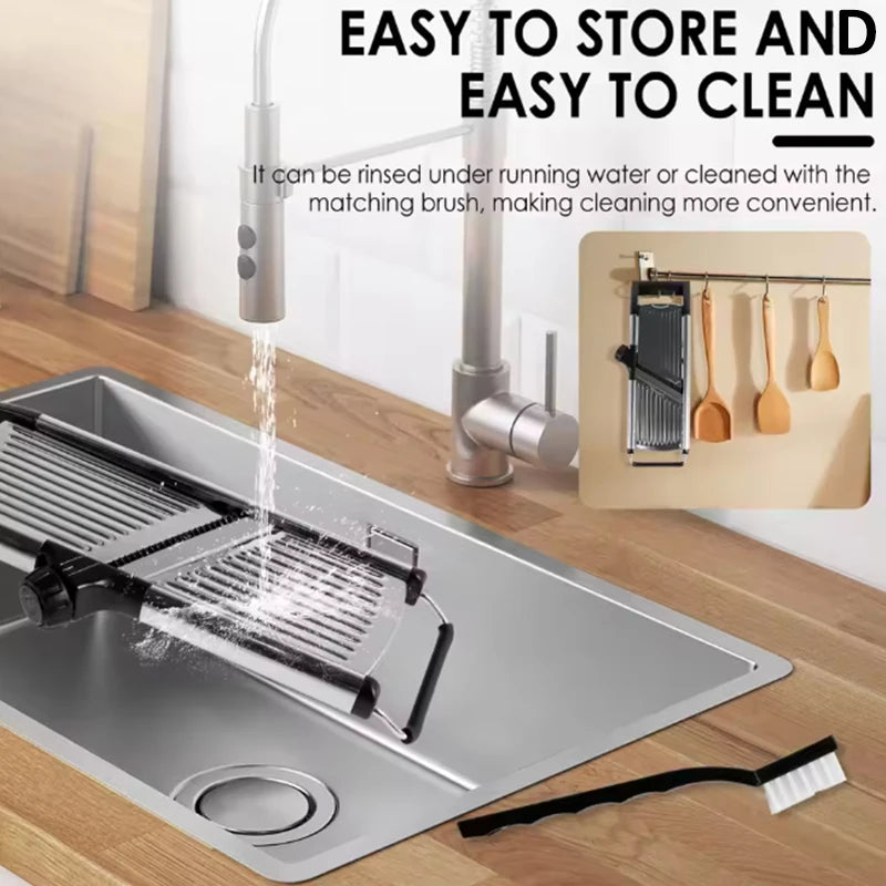 OMESER W1027 Adjustable Slicer Stainless Steel Veggies