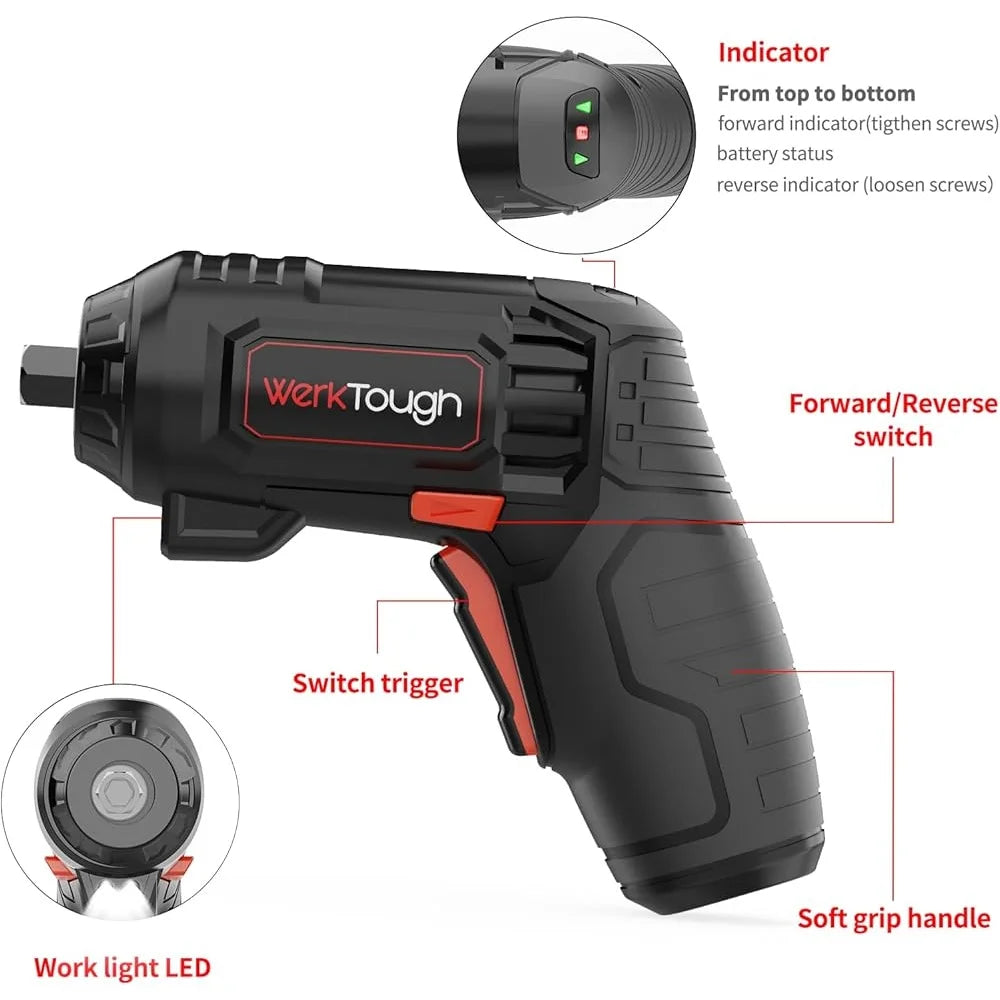 4V Cordless Corkscrew Wine Opener With Grill Kit USB C