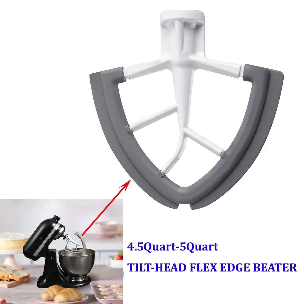Flex Edge Beater for KitchenAid Mixer 4.5-5 QT Tilt-Head Stand Mixer Attachments, Silicone Mixer Paddle Accessories Blender Part - Cooky Kitchenware