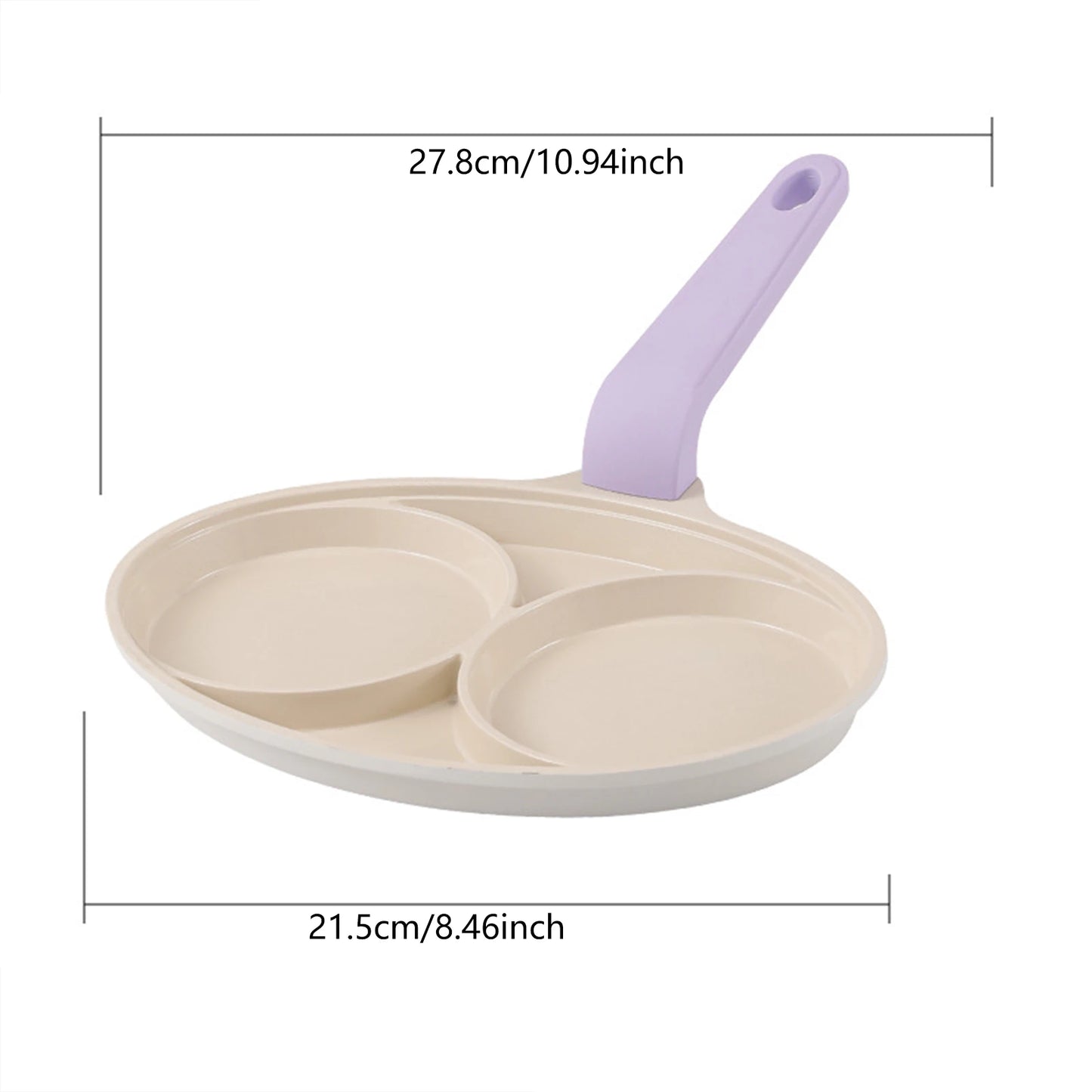 2-4 Holes Frying Pot Pan Thickened Omelet Pan Non-stick Egg Pancake Steak Pan Cooking Egg Ham Pans Breakfast Maker Cookware Pan - Cooky Kitchenware