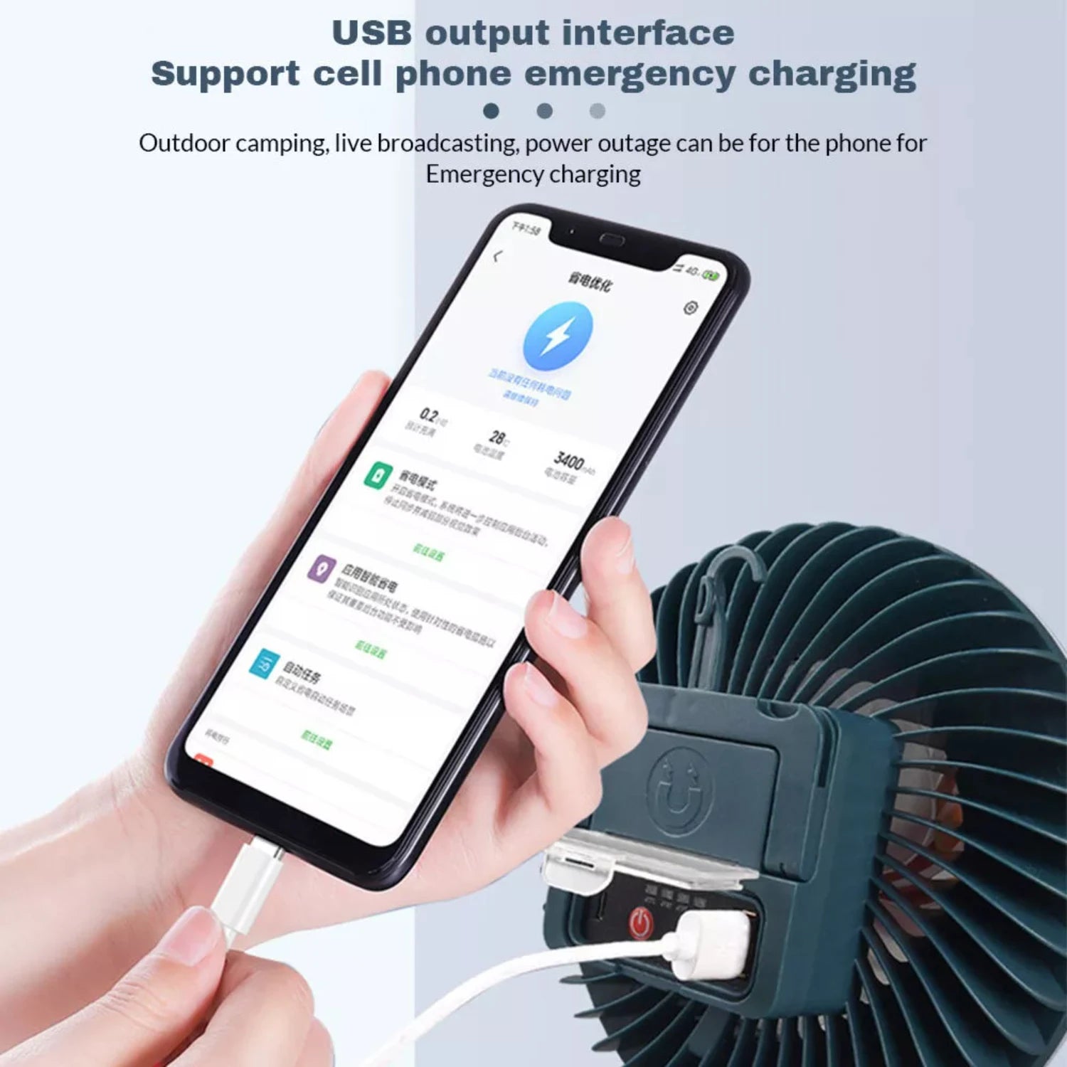 Modern Led Ceiling Fan with Light USB Rechargeable Bedroom Living Room Fan Lamp - Cooky Kitchenware