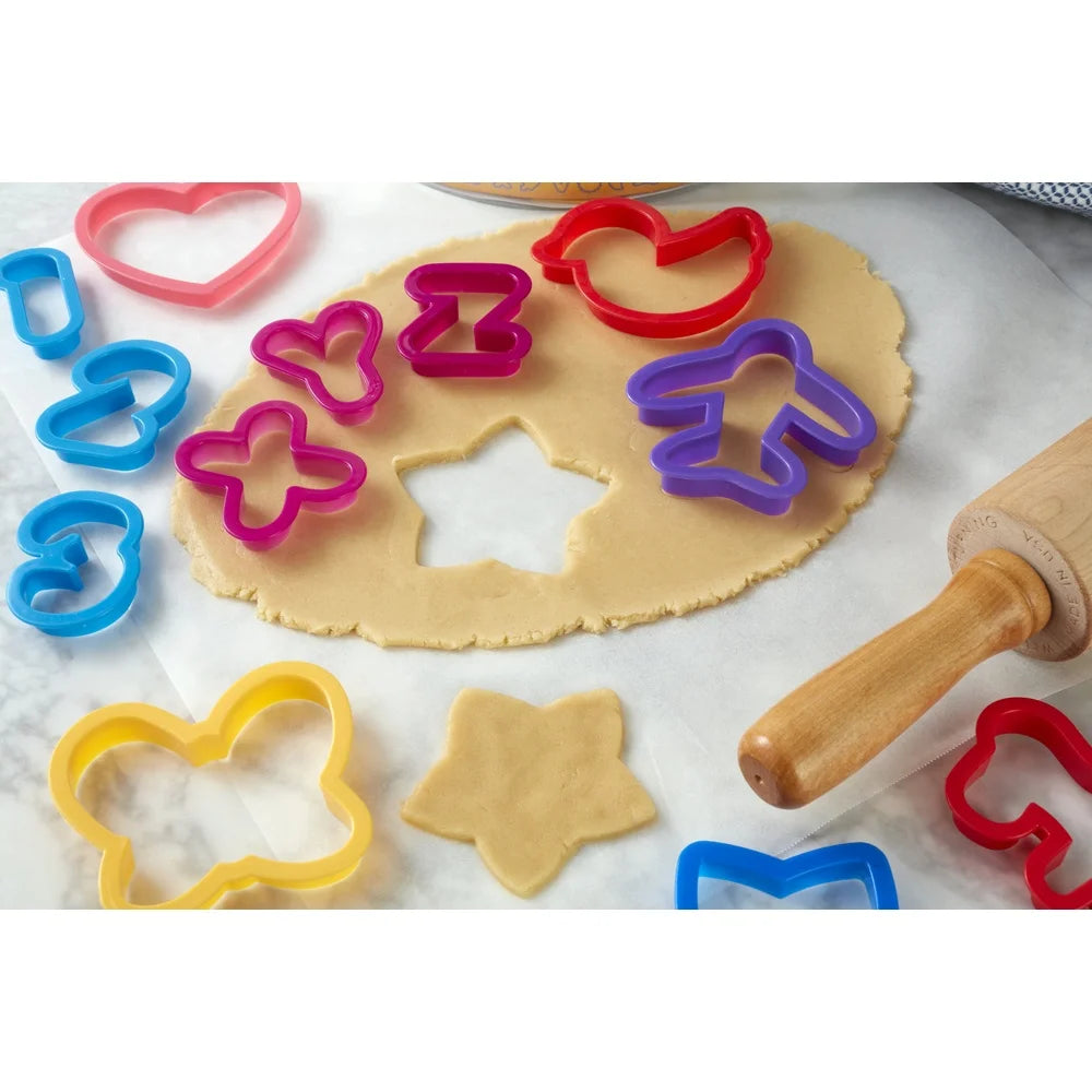 101-Piece Plastic Cookie Cutter Set Holidays Numbers Letters Animal Shapes Baking Decorating Fun Kitchen Tools - Cooky Kitchenware
