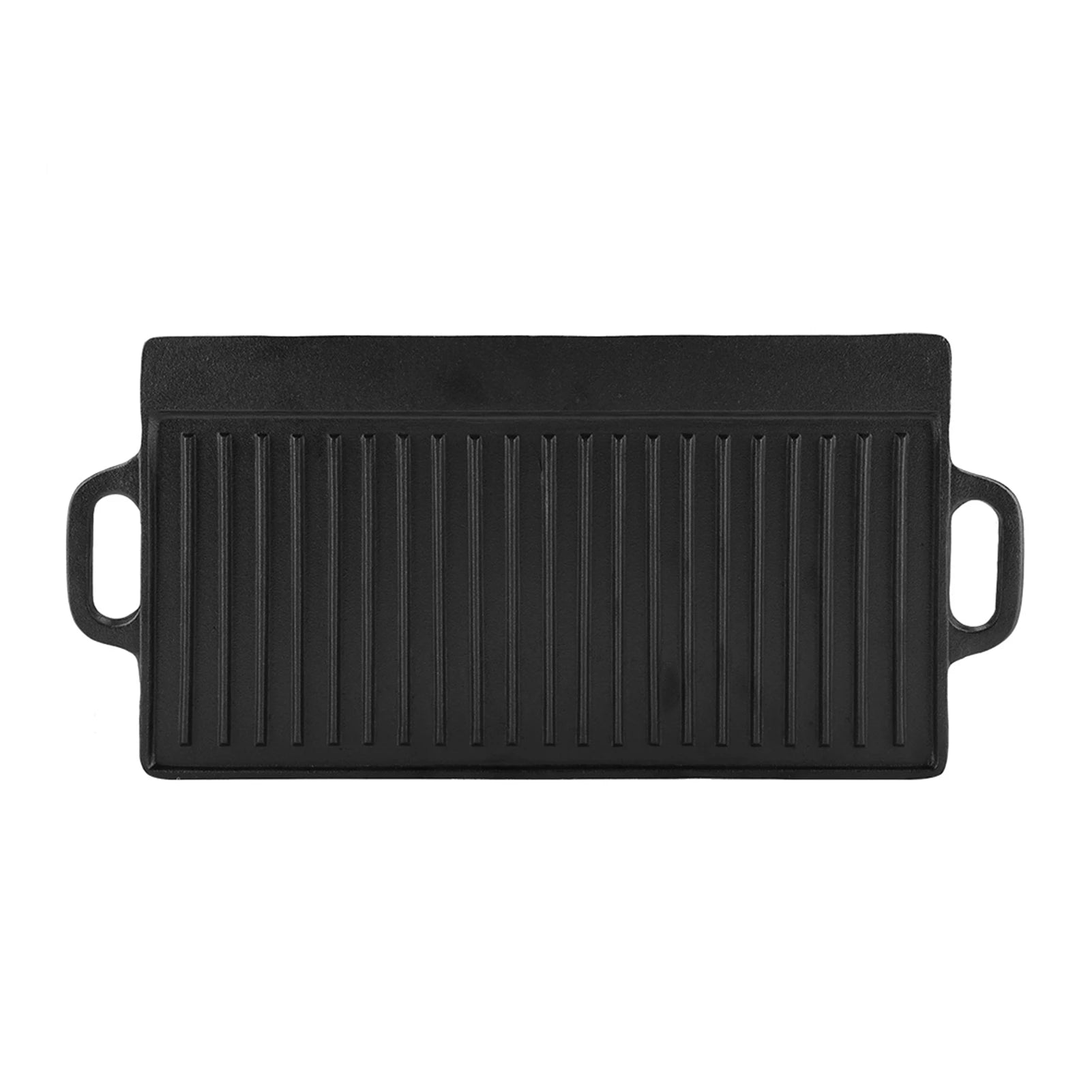 Non-stick Grill Pan Non-Stick Cast Iron Grill Griddle Pan Ridged and Flat Double Sided Baking Cooking Tray Bakeware Griddle Pan - Cooky Kitchenware