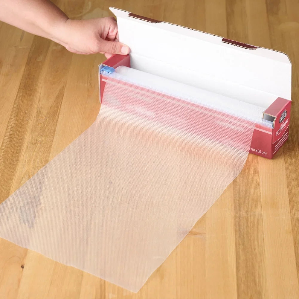 Disposable Plastic Cutting Board Adjustable Length Sanitary Mess-Free Cleanup Textured Non-Slip Surface Perfect Cooking Camping - Cooky Kitchenware