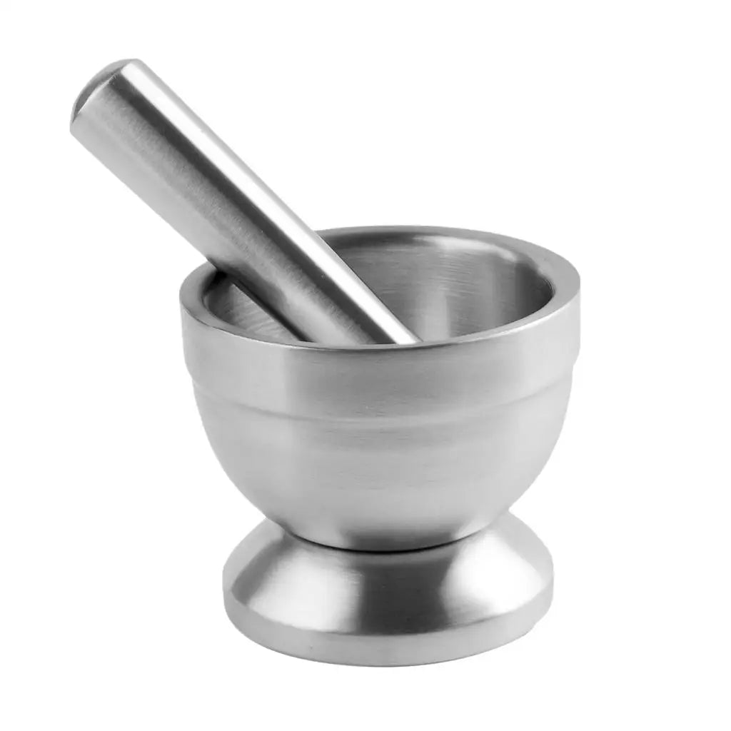 Stainless Steel MORTAR and PESTLE Kitchen Spice Mill Grinder - Cooky Kitchenware