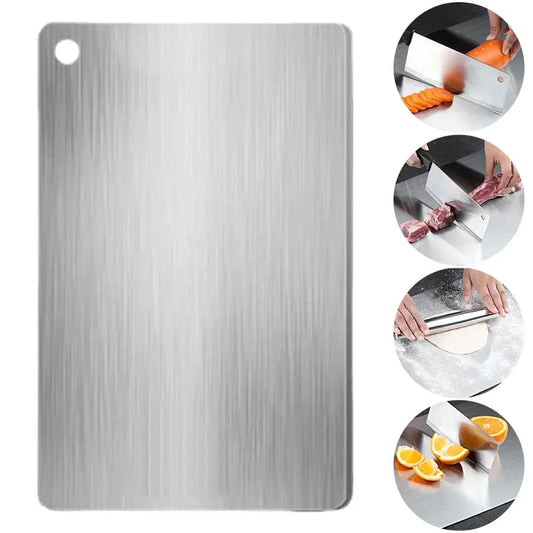 Thickened Stainless Steel Cutting Board Antibacterial and Mildew-proof Household Cutting Board Kitchen Kneading Dough Board - Cooky Kitchenware