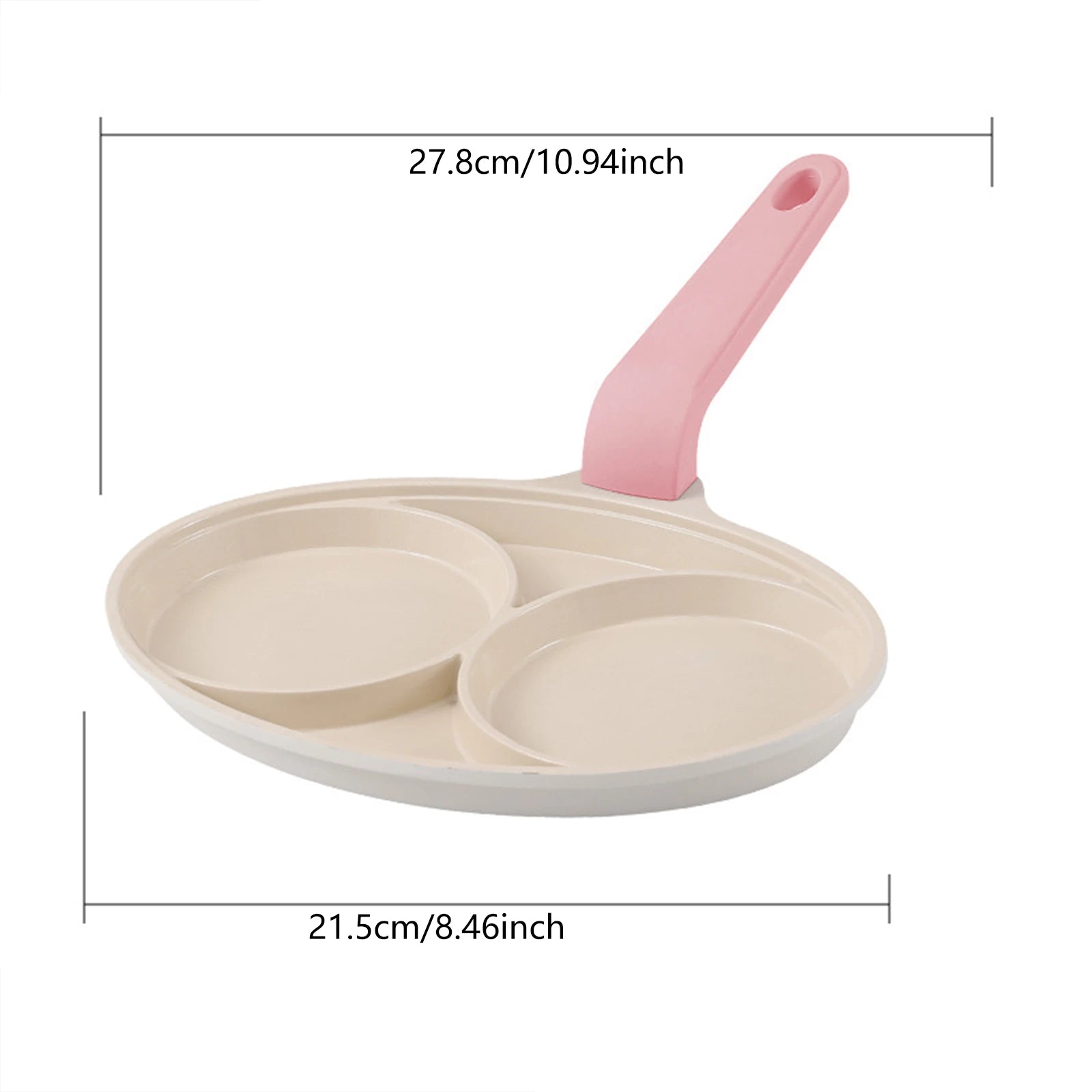 2-4 Holes Frying Pot Pan Thickened Omelet Pan Non-stick Egg Pancake Steak Pan Cooking Egg Ham Pans Breakfast Maker Cookware Pan - Cooky Kitchenware