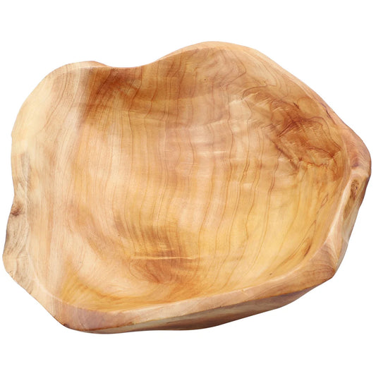 Large Size Root Carving Wooden Fruit Bowl Tray Dinnerware Set Decorative Serving Platter Kitchen Accessories - Cooky Kitchenware