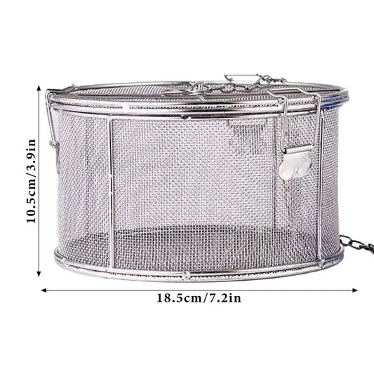 Seasoning Brine Basket Multipurpose Seasoning Mesh Basket Stainless Steel Brine Basket Strainer Basket Seasoning Strainer Brine