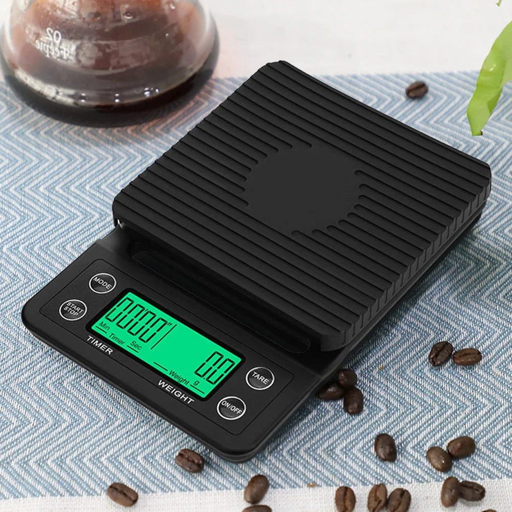 5 3kg LCD Kitchen Coffee Scale with Digital Timer High Precision Measuring Tool - Cooky Kitchenware
