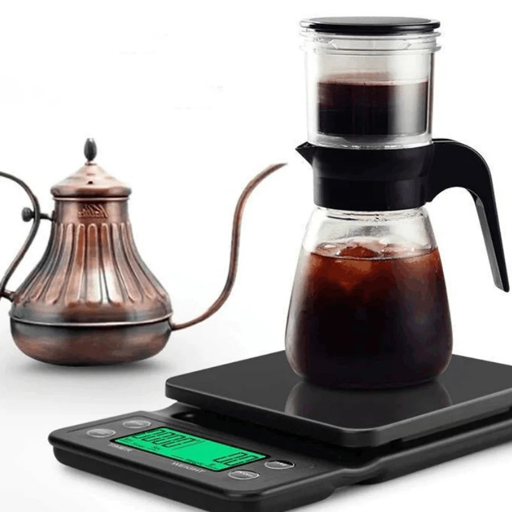 5 3kg LCD Kitchen Coffee Scale with Digital Timer High Precision Measuring Tool - Cooky Kitchenware