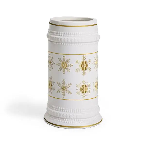 Elegant Winter Snowflake Beer Stein Mug California Edition