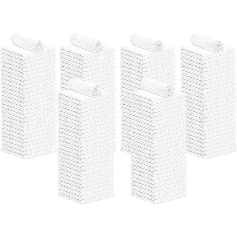 Cotton Shop Towels Red – (Pack of 150) Size 14x14 Inches Cleaning Rags – Absorbent Shop Rags and Multipurpose Cleaning Towels - Cooky Kitchenware