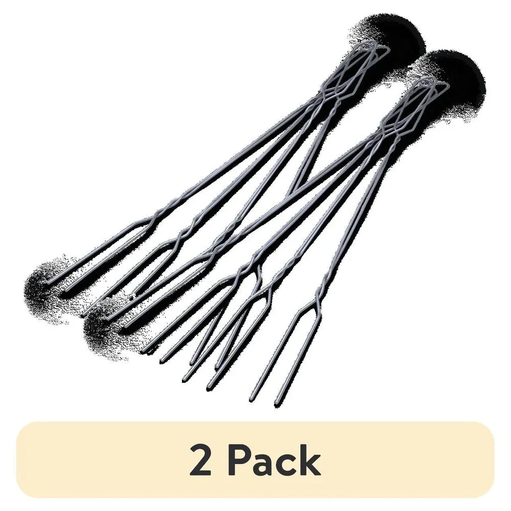 2 Pack Toasting Forks 20 Inch Nickel Plated Skewers