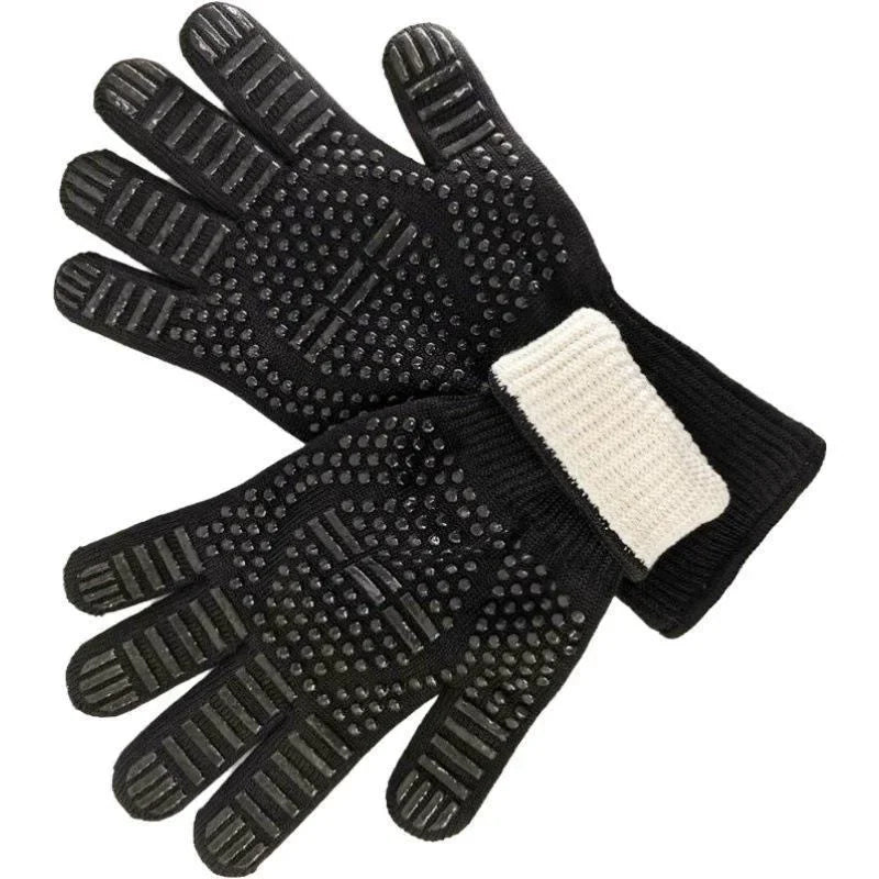 Gloves 1472℉ Heat Resistant Grilling Gloves Silicone Non-Slip Oven Mitts Kitchen Gloves for Barbecue Grilling Cooking Baking - Cooky Kitchenware
